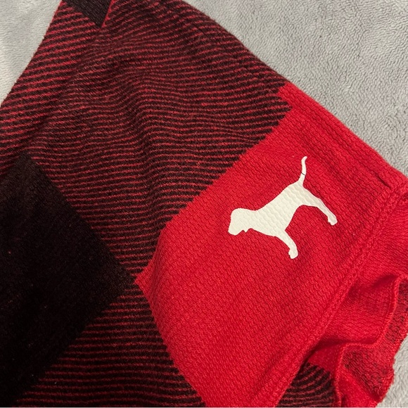 VICTORIA’S SECRET PINK PLAID RED/BLACK/WHITE SLEEPWEAR SHORTS - Picture 3 of 7
